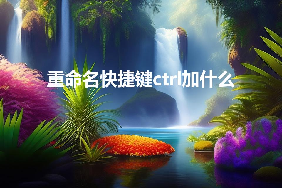 重命名快捷键ctrl加什么（ctrl加哪个键重命名）