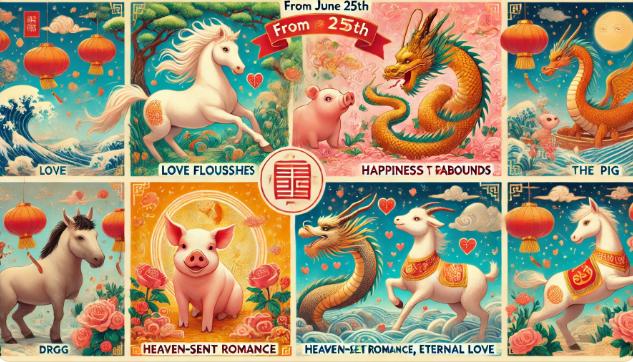  6月25日起，这四大生肖将迎来爱情丰收，幸福美满，天赐良缘